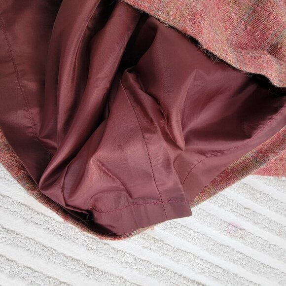 1960s Edinburgh House of Sarasota by Andrew Stewart Pirnspun Tweed Plaid Skirt - Picture 4 of 7